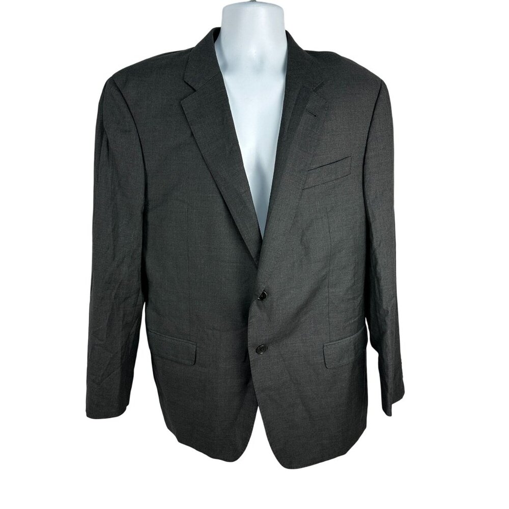 Emporio Armani G Line Mens Suit Blazer Super 130s Gray Two Button Size 42L